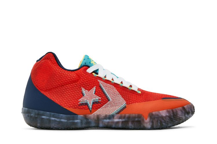 Converse All Star BB Evo 'Court Daze' — Bright Poppy/Citron Pulse