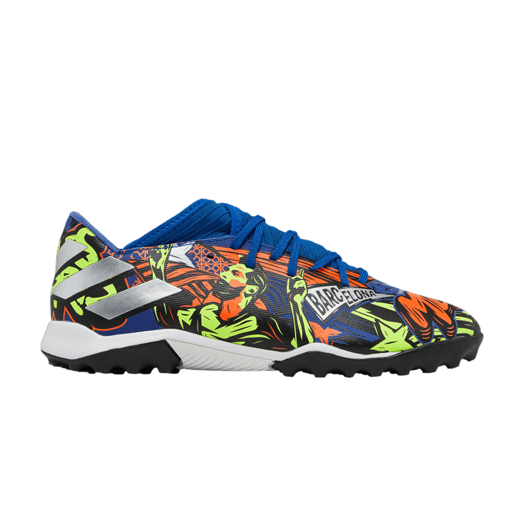 adidas Nemeziz Messi 19.3 TF 'The Journey' — Royal Blue/Silver Metallic/Solar Yellow