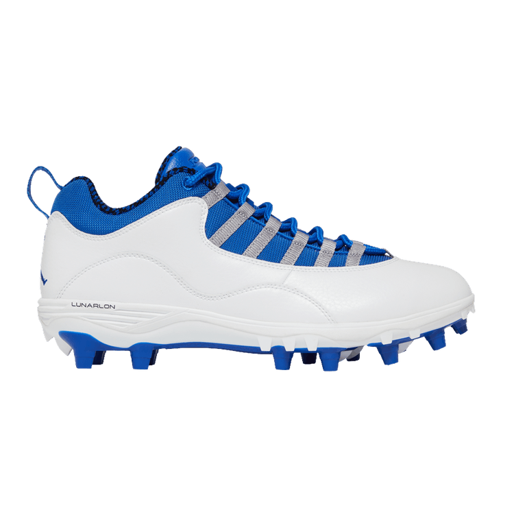 Air Jordan 10 TD Low 'White Game Royal' — White/Game Royal/Light Steel Grey