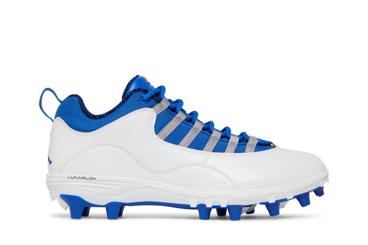 Air Jordan 10 TD Low 'White Game Royal' — White/Game Royal/Light Steel Grey