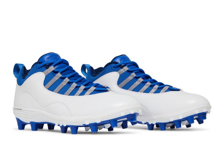 Air Jordan 10 TD Low 'White Game Royal' — White/Game Royal/Light Steel Grey