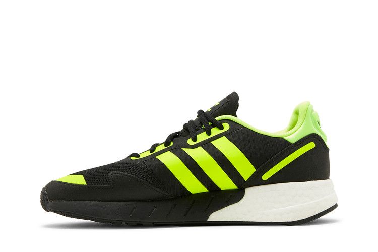 Adidas ZX 1K Boost 'Bold Logo Graphic - Black Solar Yellow' — Core Black/Solar Yellow/Matte Silver