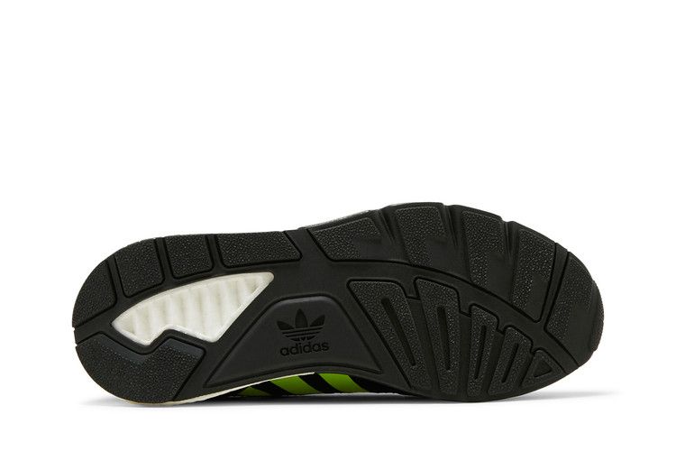 Adidas ZX 1K Boost 'Bold Logo Graphic - Black Solar Yellow' — Core Black/Solar Yellow/Matte Silver