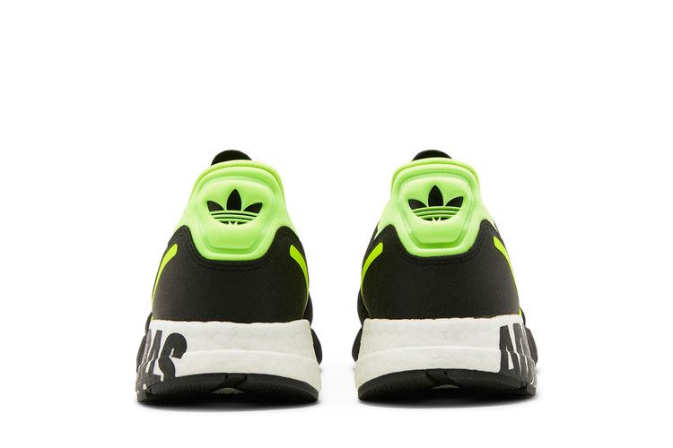 Adidas ZX 1K Boost 'Bold Logo Graphic - Black Solar Yellow' — Core Black/Solar Yellow/Matte Silver