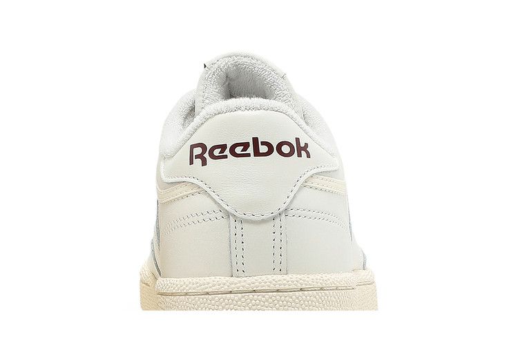 Reebok Club C 85 'Classic White Collegiate Burgundy' — Classic White/Classic White/Collegiate Burgundy