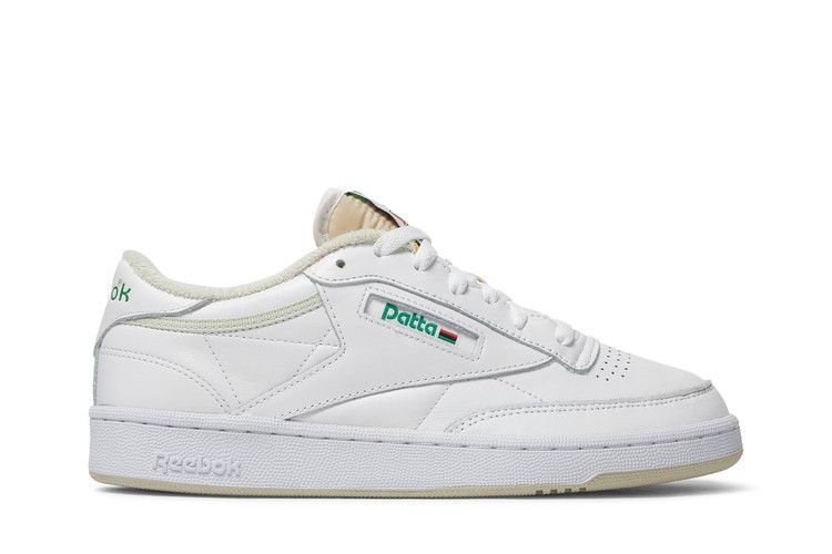 Patta x Reebok Club C 85 'White Cool Sage' — White/Cool Sage/Paperwhite