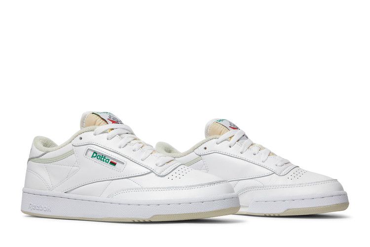 Patta x Reebok Club C 85 'White Cool Sage' — White/Cool Sage/Paperwhite
