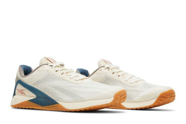 Reebok Nano X1 Vegan 'Classic White Brave Blue' — Classic White/Harmony Green/Brave Blue
