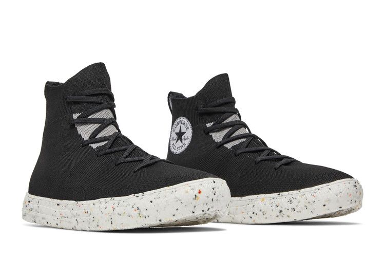 Converse Renew Chuck Taylor All Star Crater Knit High 'Black' — Black/Mason/White