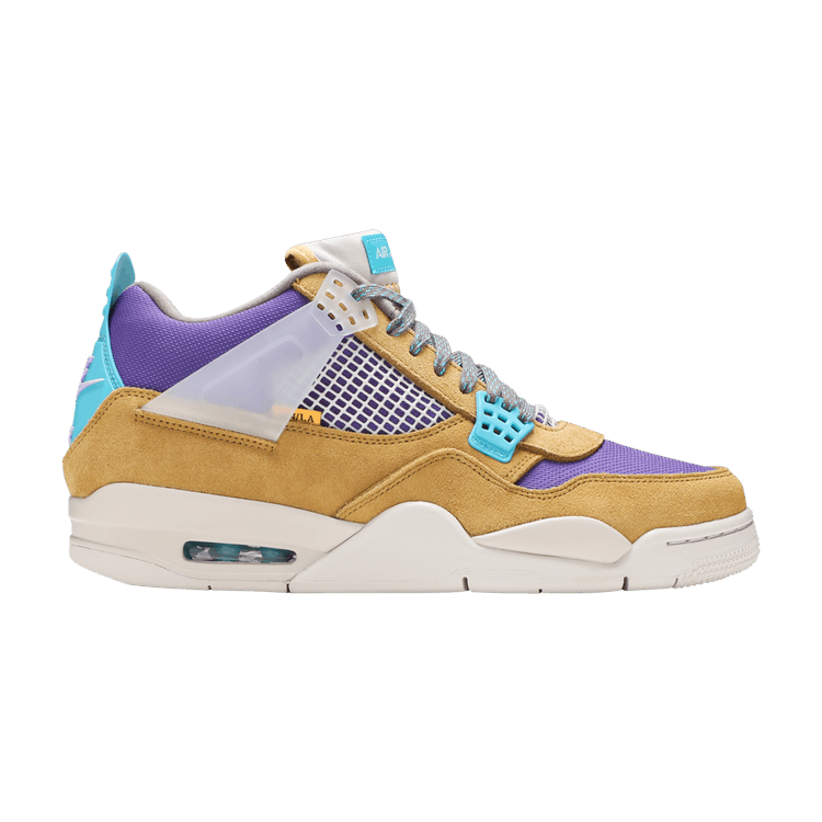 Union LA x Air Jordan 4 Retro 'Desert Moss' — Desert Moss/Turquoise Blue/Dark Iris