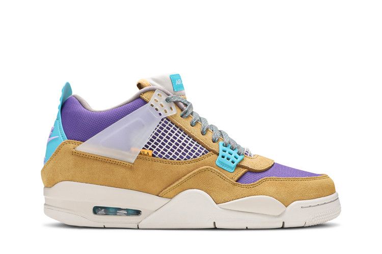 Union LA x Air Jordan 4 Retro 'Desert Moss' — Desert Moss/Turquoise Blue/Dark Iris