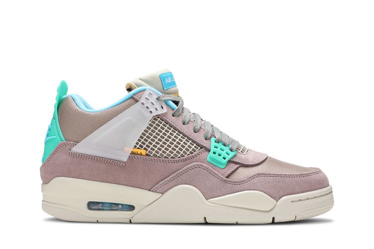 Union LA x Air Jordan 4 Retro 'Taupe Haze' — Taupe Haze/Blue Fury/Khaki/Roma Green