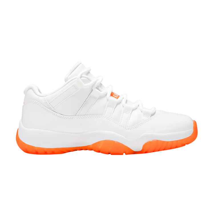 Wmns Air Jordan 11 Retro Low 'Bright Citrus' — White/Bright Citrus