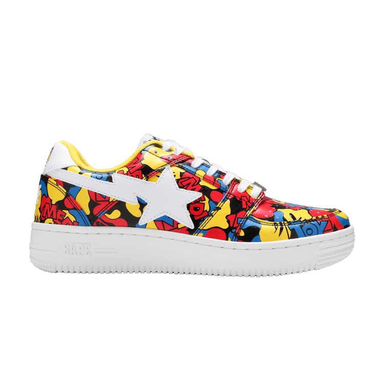 Medicom Toy x Bapesta Low M1 'All‑Over Camo' — Multi-Color