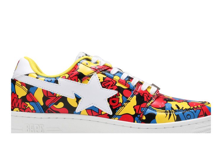 Medicom Toy x Bapesta Low M1 'All‑Over Camo' — Multi-Color
