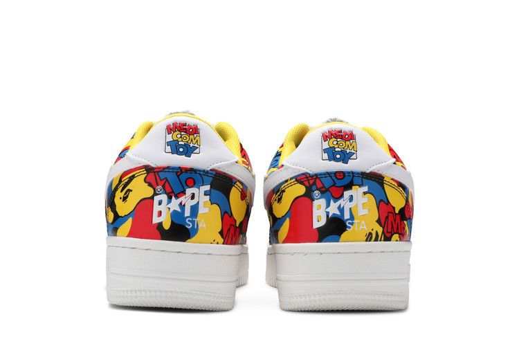 Medicom Toy x Bapesta Low M1 'All‑Over Camo' — Multi-Color