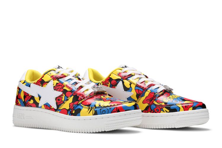 Medicom Toy x Bapesta Low M1 'All‑Over Camo' — Multi-Color