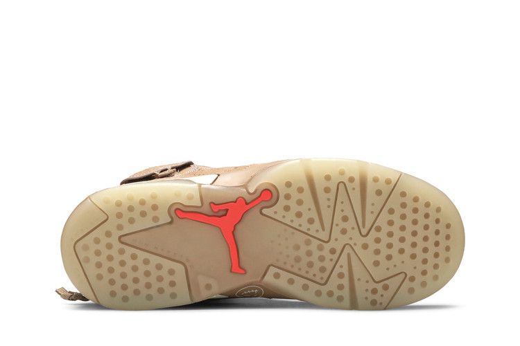 Travis Scott x Air Jordan 6 Retro PS 'British Khaki' — British Khaki/Sail/Bright Crimson
