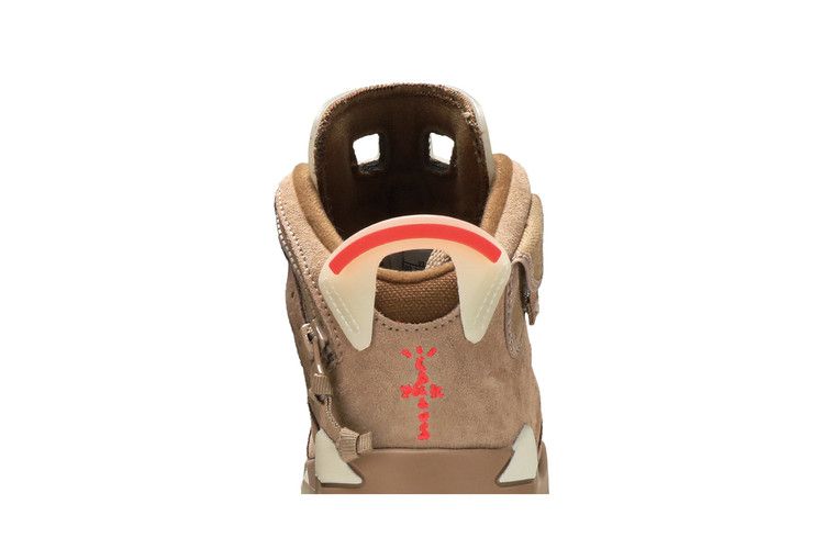 Travis Scott x Air Jordan 6 Retro PS 'British Khaki' — British Khaki/Sail/Bright Crimson