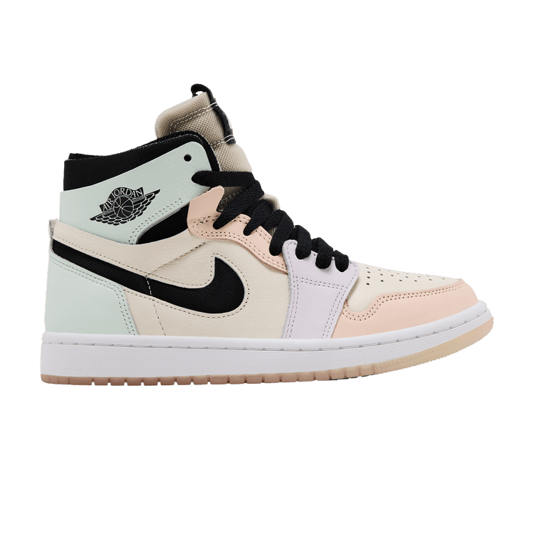 Wmns Air Jordan 1 High Zoom Comfort 'Easter' — Pale Ivory/Light Violet/Orange Pearl/Black