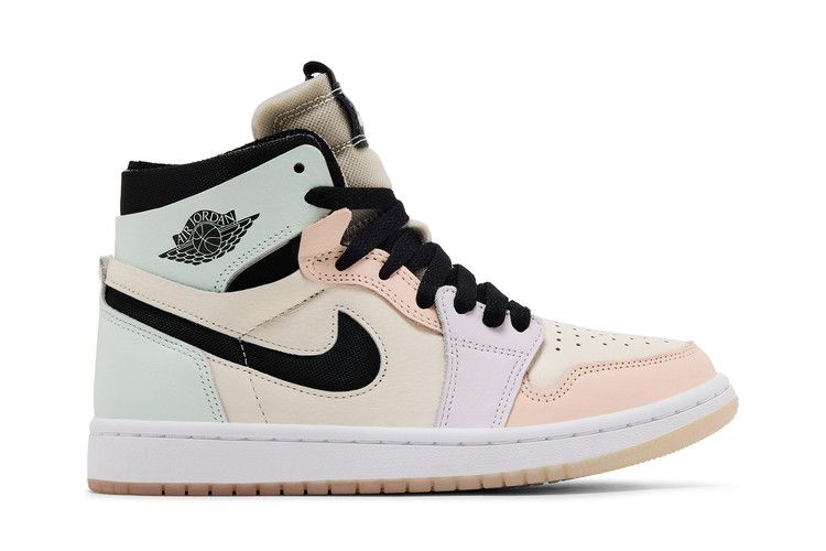 Wmns Air Jordan 1 High Zoom Comfort 'Easter' — Pale Ivory/Light Violet/Orange Pearl/Black