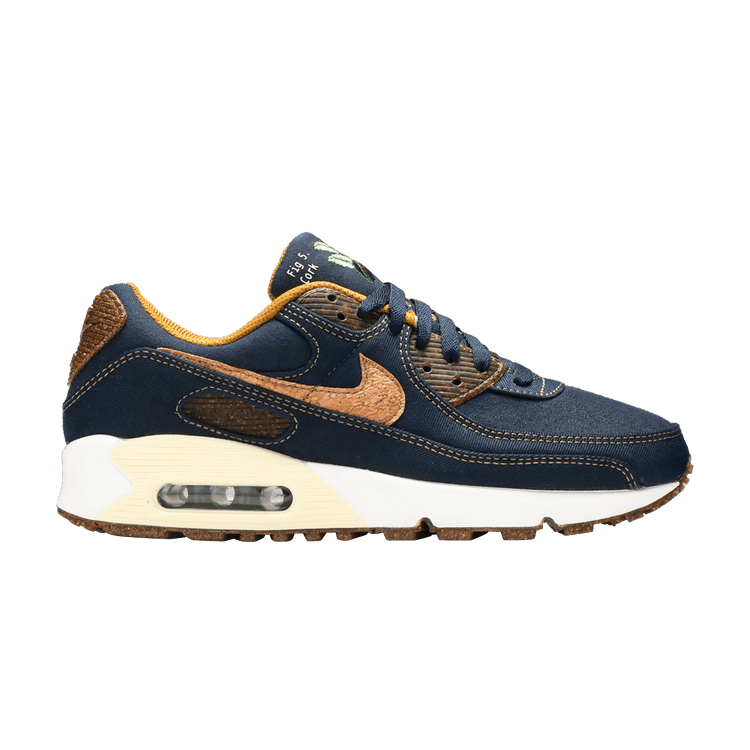 Nike Air Max 90 'Cork - Obsidian' — Obsidian/Wheat/Coconut Milk/White