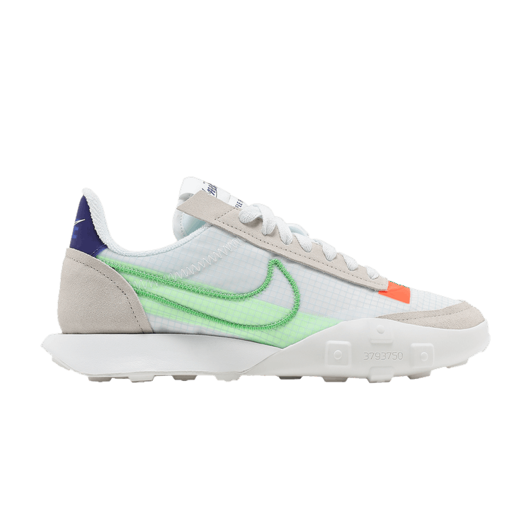 Nike Wmns Waffle Racer 2X 'Desert Sand Mean Green' — Desert Sand/Summit White/Hyper Crimson/Mean Green