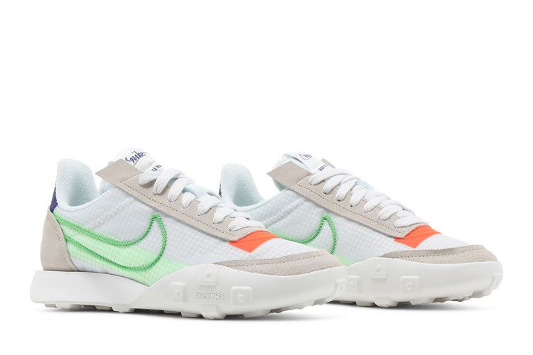 Nike Wmns Waffle Racer 2X 'Desert Sand Mean Green' — Desert Sand/Summit White/Hyper Crimson/Mean Green