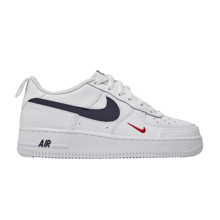 Nike Air Force 1 Low GS 'Patriots' — White/University Red/Pure Platinum/Midnight Navy