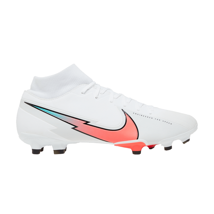 Nike Mercurial Superfly 7 Academy MG 'White Crimson Jade' — White/Photon Dust/Hyper Jade/Flash Crimson