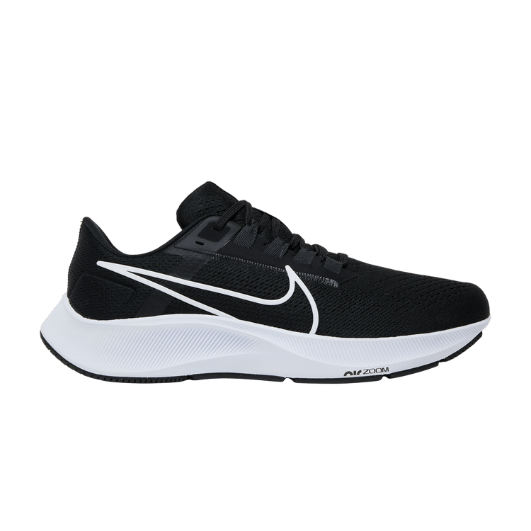 Nike Air Zoom Pegasus 38 Extra Wide 'Black White' — Black/Anthracite/Volt/White