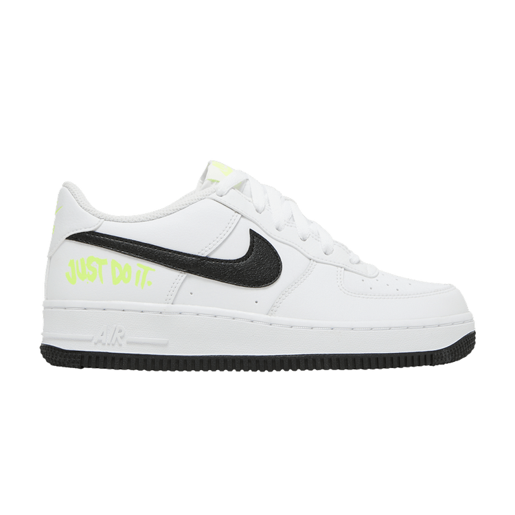 Nike Air Force 1 Low GS 'Just Do It - White Volt' — White