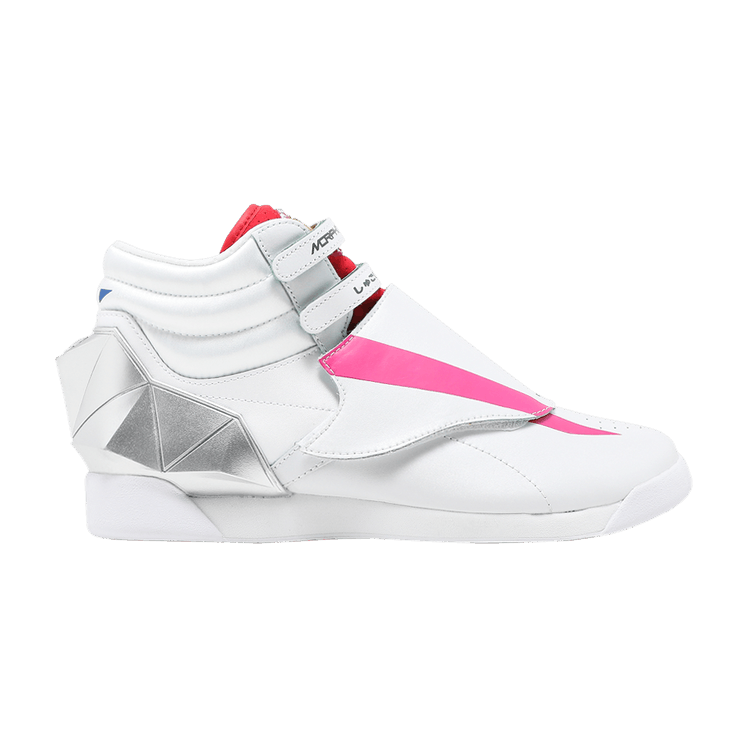 Power Rangers x Reebok Wmns Freestyle High 'Pterodactyl Zord' — White/Charged Pink/Vector Red