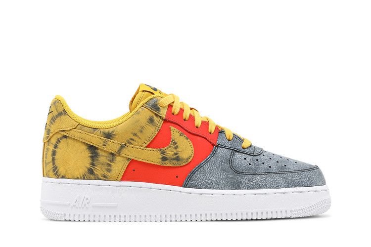 Nike Air Force 1 '07 LV8 'Dark Sulphur Tie-Dye' — Dark Sulfur/Dark Sulfur/Team Orange (2)