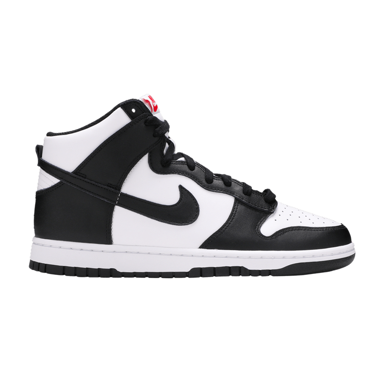Nike Dunk High 'Black White' — White/Black/University Red