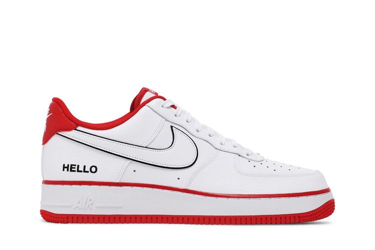 Urbanstar x Nike Air Force 1 '07 LX 'HELLO Pack - White University Red' — White/University Red/Black/White (2)
