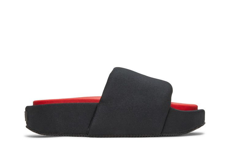 adidas Y-3 Slide 'Black Red' — Black/Black/Red