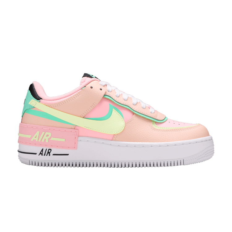 Nike Wmns Air Force 1 Shadow 'Arctic Punch Barely Volt' — Arctic Punch/Crimson Tint/Green Glow/Barely Volt