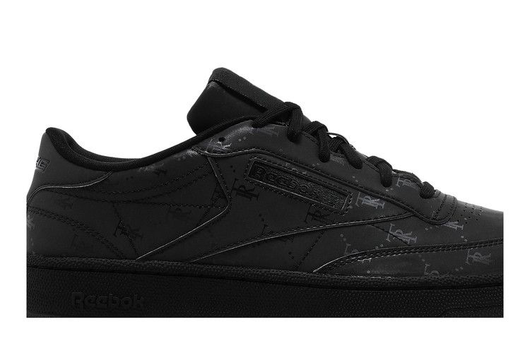 Très Rasché x Reebok Club C 85 MU 'Triple Black' — Black/Black/Black