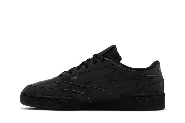 Très Rasché x Reebok Club C 85 MU 'Triple Black' — Black/Black/Black