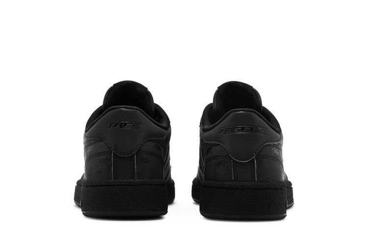 Très Rasché x Reebok Club C 85 MU 'Triple Black' — Black/Black/Black