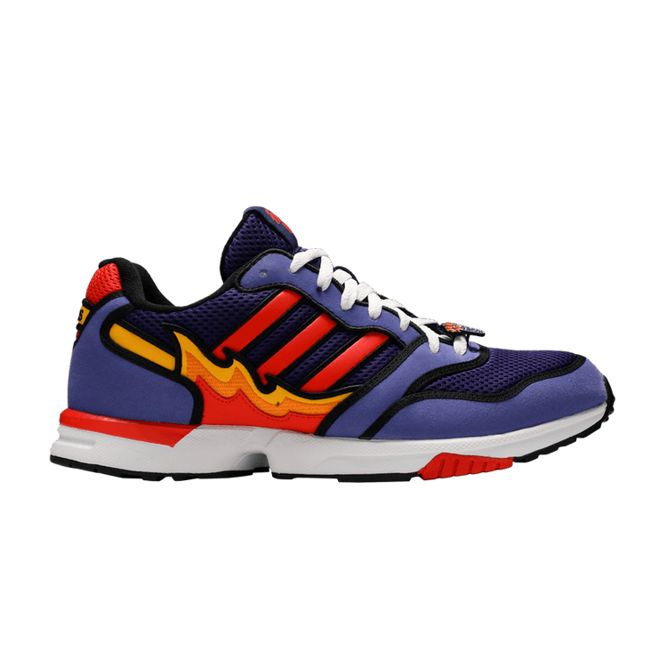 The Simpsons x adidas ZX 1000 'Flaming Moe's' — Purple/Bright Red/Core Black