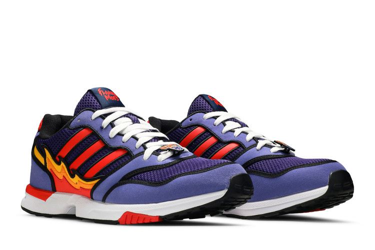 The Simpsons x adidas ZX 1000 'Flaming Moe's' — Purple/Bright Red/Core Black