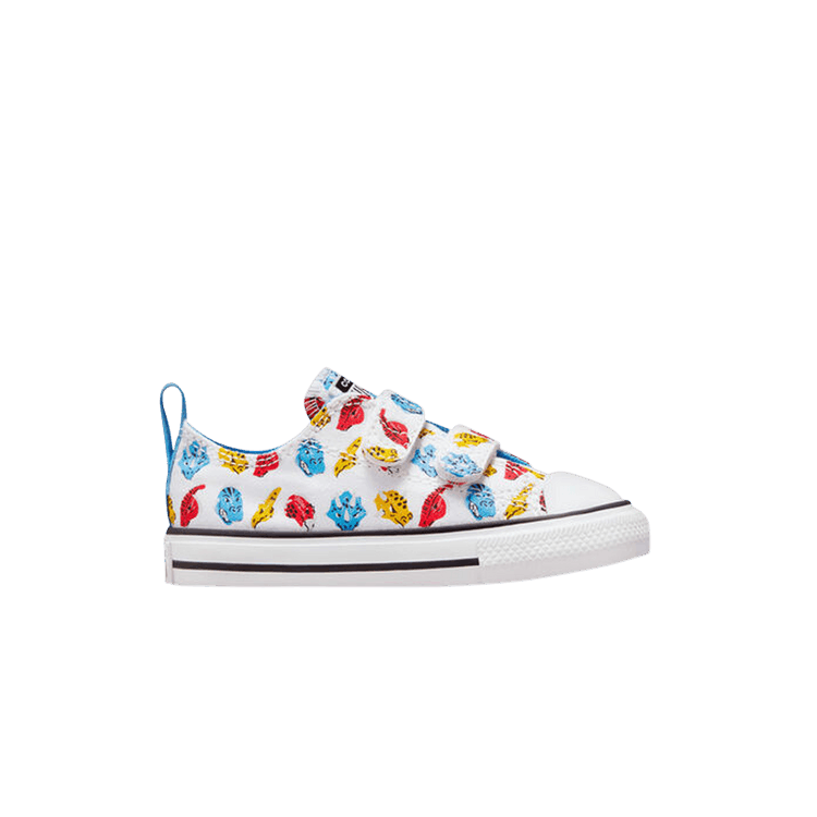 Converse Chuck Taylor All Star Low Easy-On TD 'Dino Daze' — White/University Blue