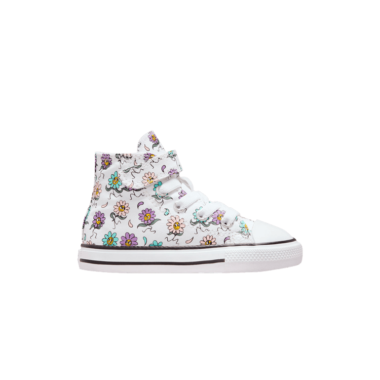 Converse Chuck Taylor All Star High Easy-On TD 'Friendly Floral ' — White/Pixel Purple
