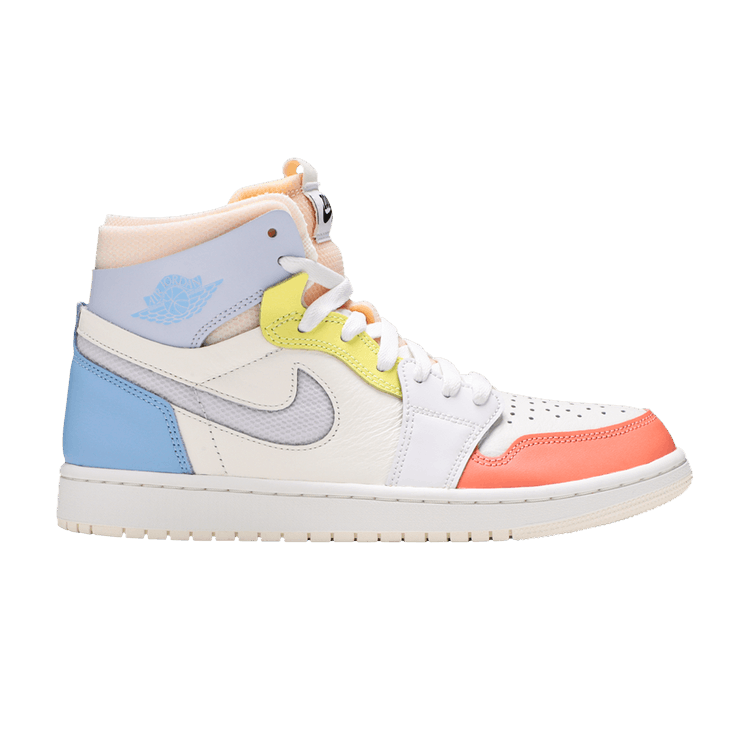 Nike Air Jordan 1 Zoom Air Comfort High 'To My First Coach' — Sail/White/Light Zitron/Summit White/Opti Yellow