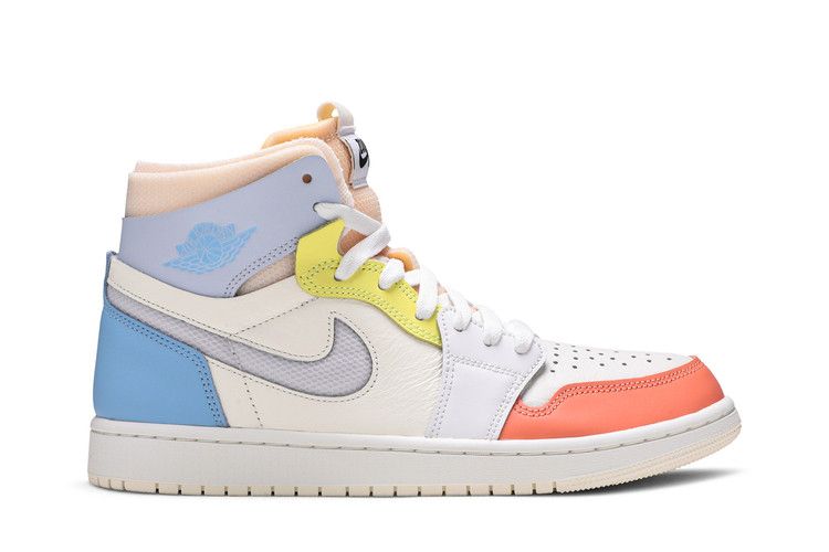 Nike Air Jordan 1 Zoom Air Comfort High 'To My First Coach' — Sail/White/Light Zitron/Summit White/Opti Yellow (2)