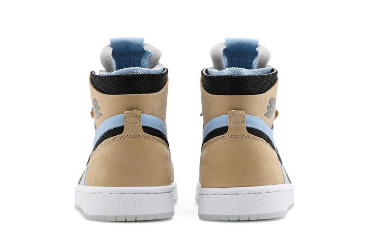 Wmns Air Jordan 1 High Zoom Comfort High 'Psychic Blue Sesame' — Psychic Blue/Black/Sesame/White