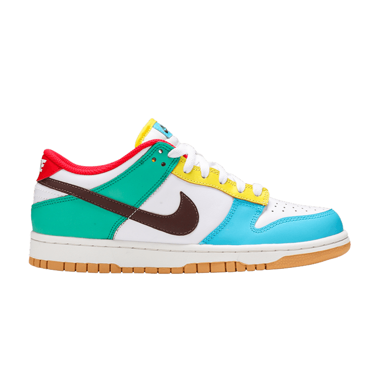 Nike Dunk Low SE GS 'Free.99 - White' — White/Light Chocolate/Roma Green