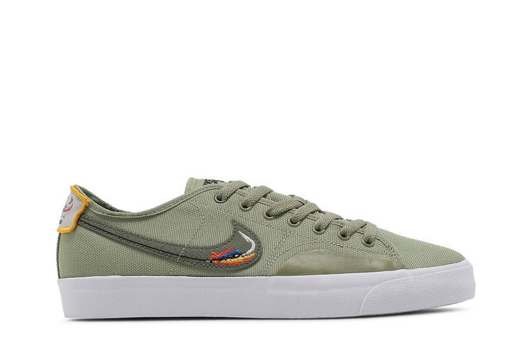 Daan Van Der Linden x Nike Blazer Court SB 'Dusty Olive' — Dusty Olive/Light Bone/Navy/Medium Olive